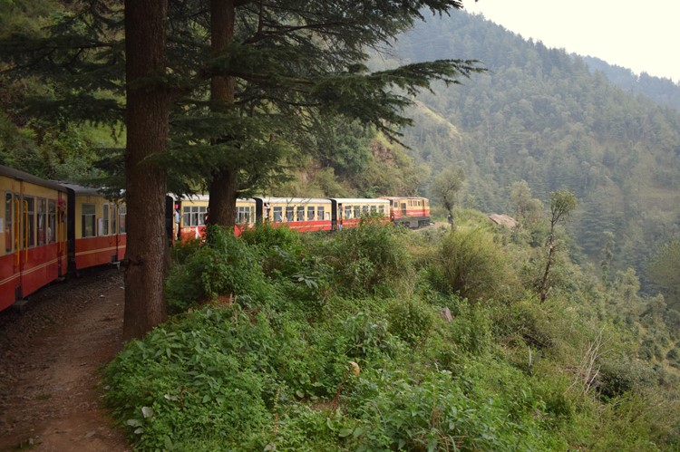 Toy train van Kalka naar Shimla, India